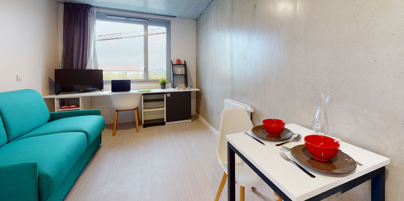 Habitación en residencia de estudiantes