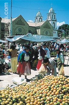Mercado indio en Cuenca