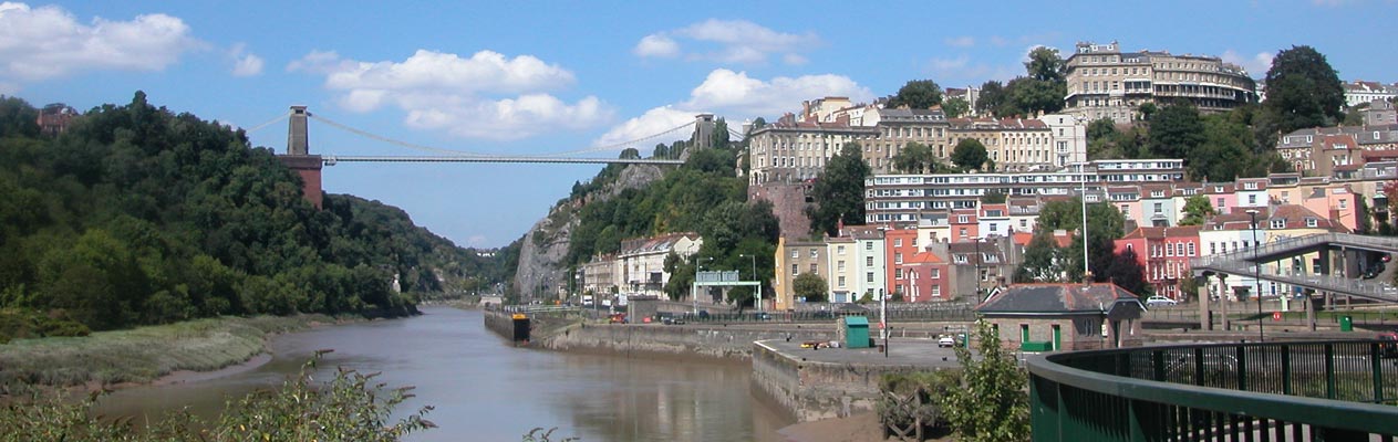Bristol y el puente colgante de Clifton